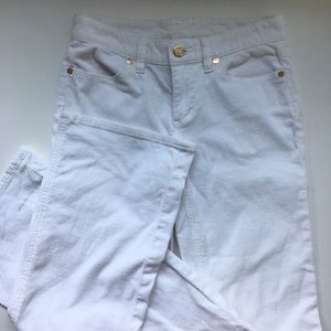 Torry Burch corduroy  jeans white Sz 25
